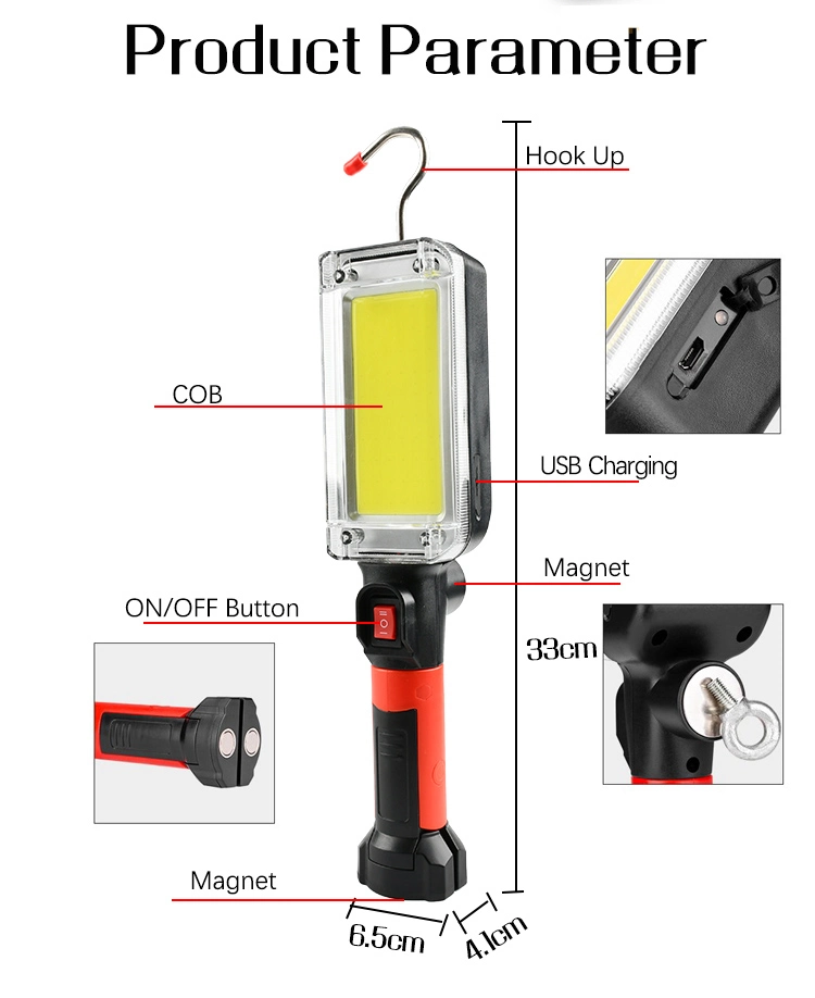 Glodmore2 High Power Rechargeable Shop LED Remote Searching Work Lights Working Light