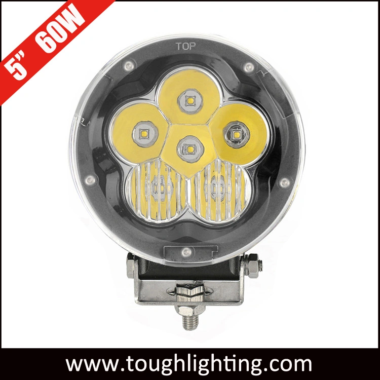 DC 9-32V 5&quot; 60W IP68 Round CREE LED Driving Light