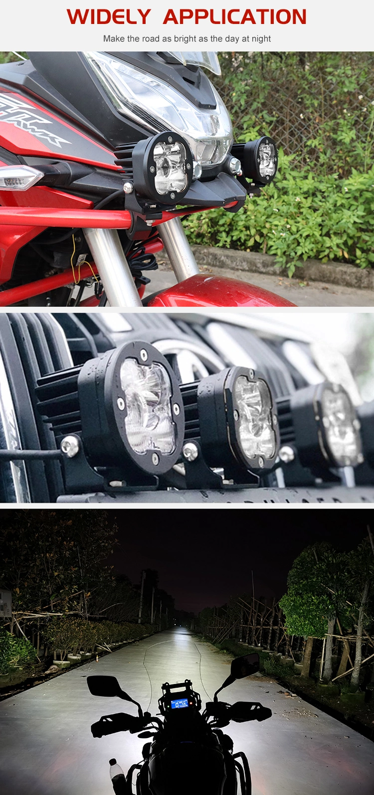 Super Bright Lux@1400m Car 50W off Road Mini 3&prime;&prime; Inch 4X4 Laser LED Fog Driving Lights for Motorcycles