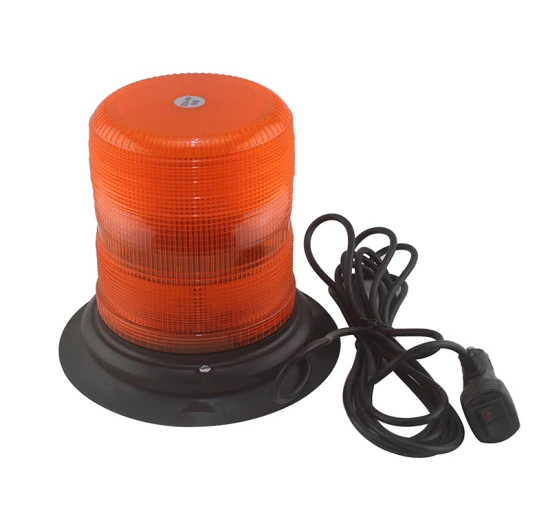 Super Bright DC10-48V LED Rotary Lamp Heavy Duty Vehicle Mining Area Warning Light LED Beacon Amber 7