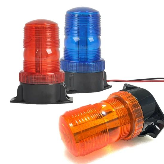 10-60V DC Warehouse Forklift Amber Strobe Flashing Emergency LED Beacon Warning Light