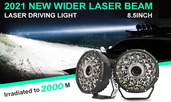 High Power Newest Spot Beam Lamp Auto Car Lights Marine Boat 152W Offroad 8.5 Inch Laser LED Driving Light